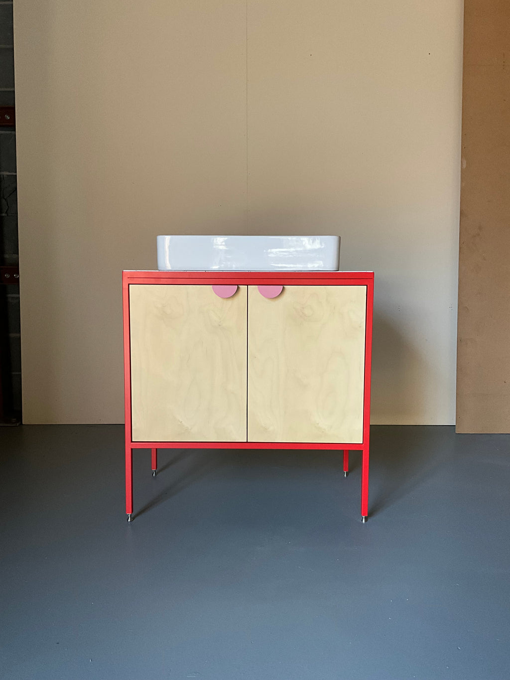 Medium Vanity Unit - Red.