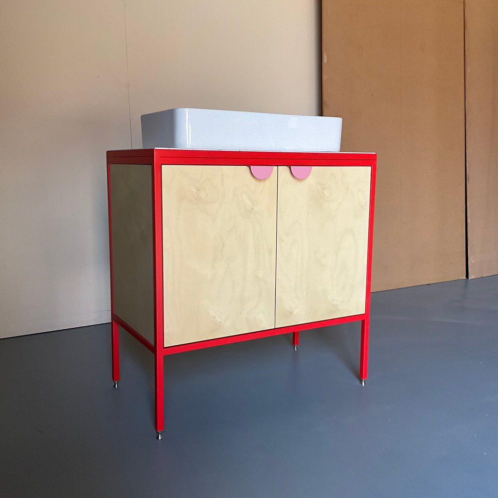 Medium Vanity Unit - Red.