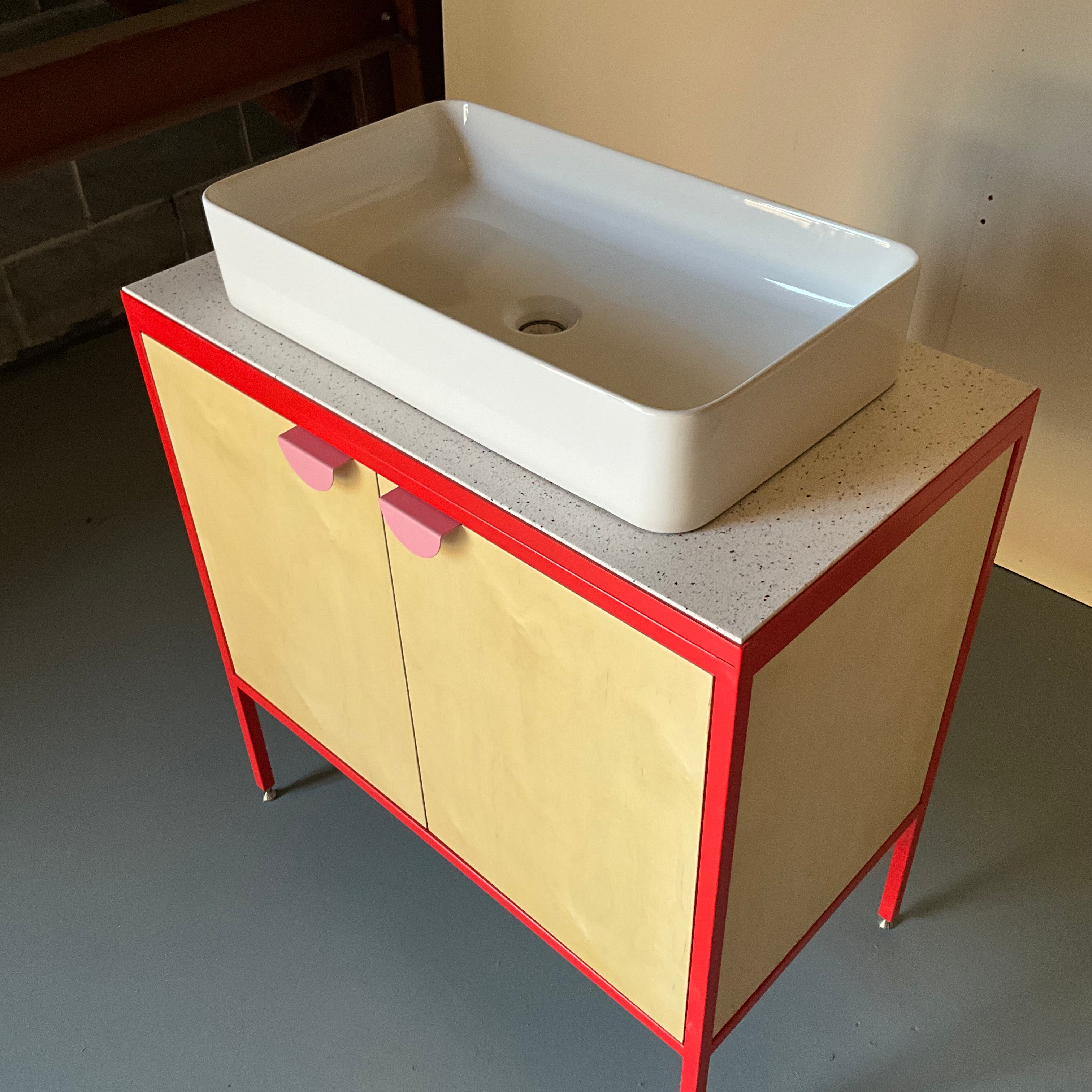 Medium Vanity Unit - Red.