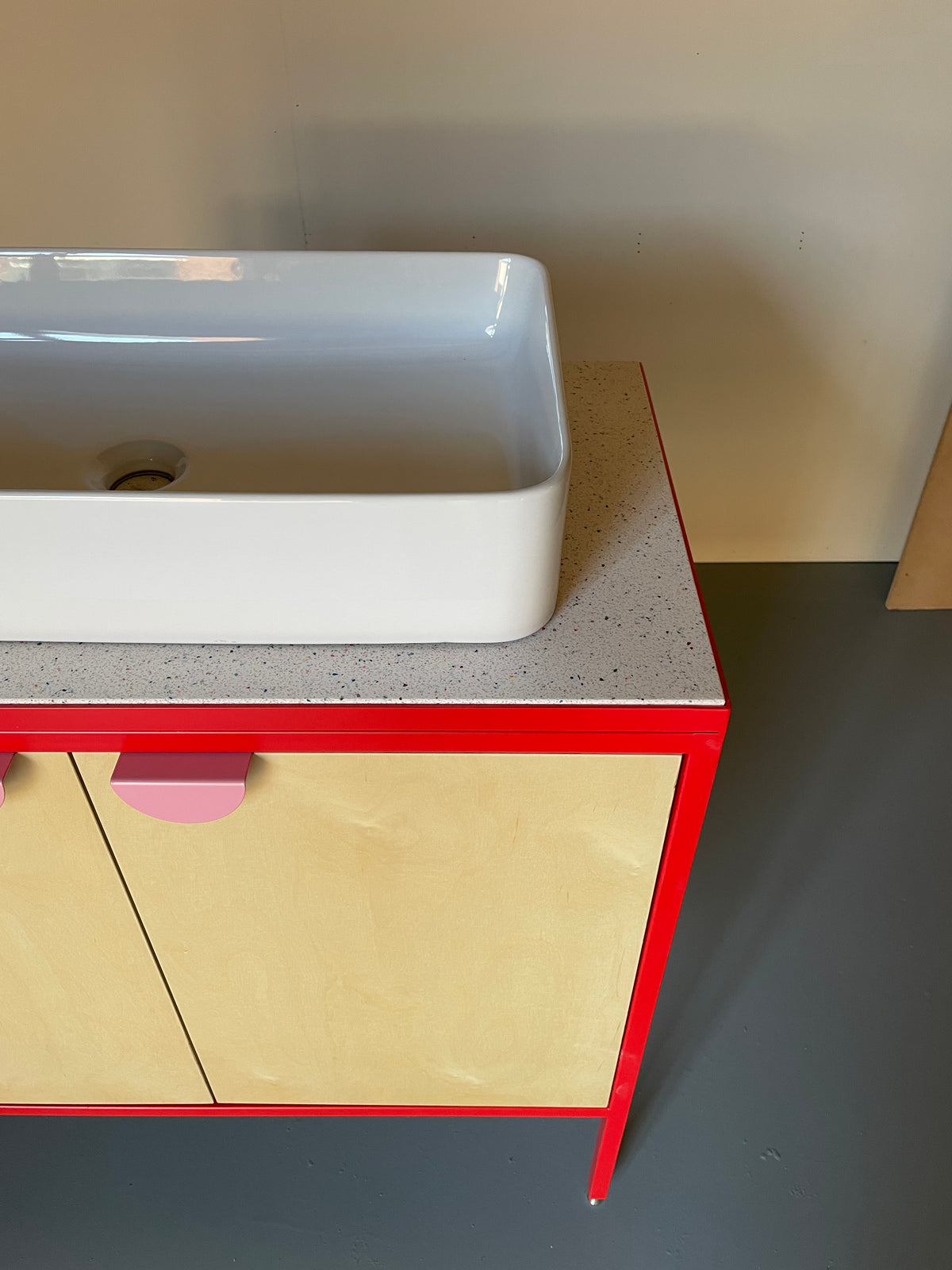 Medium Vanity Unit - Red.