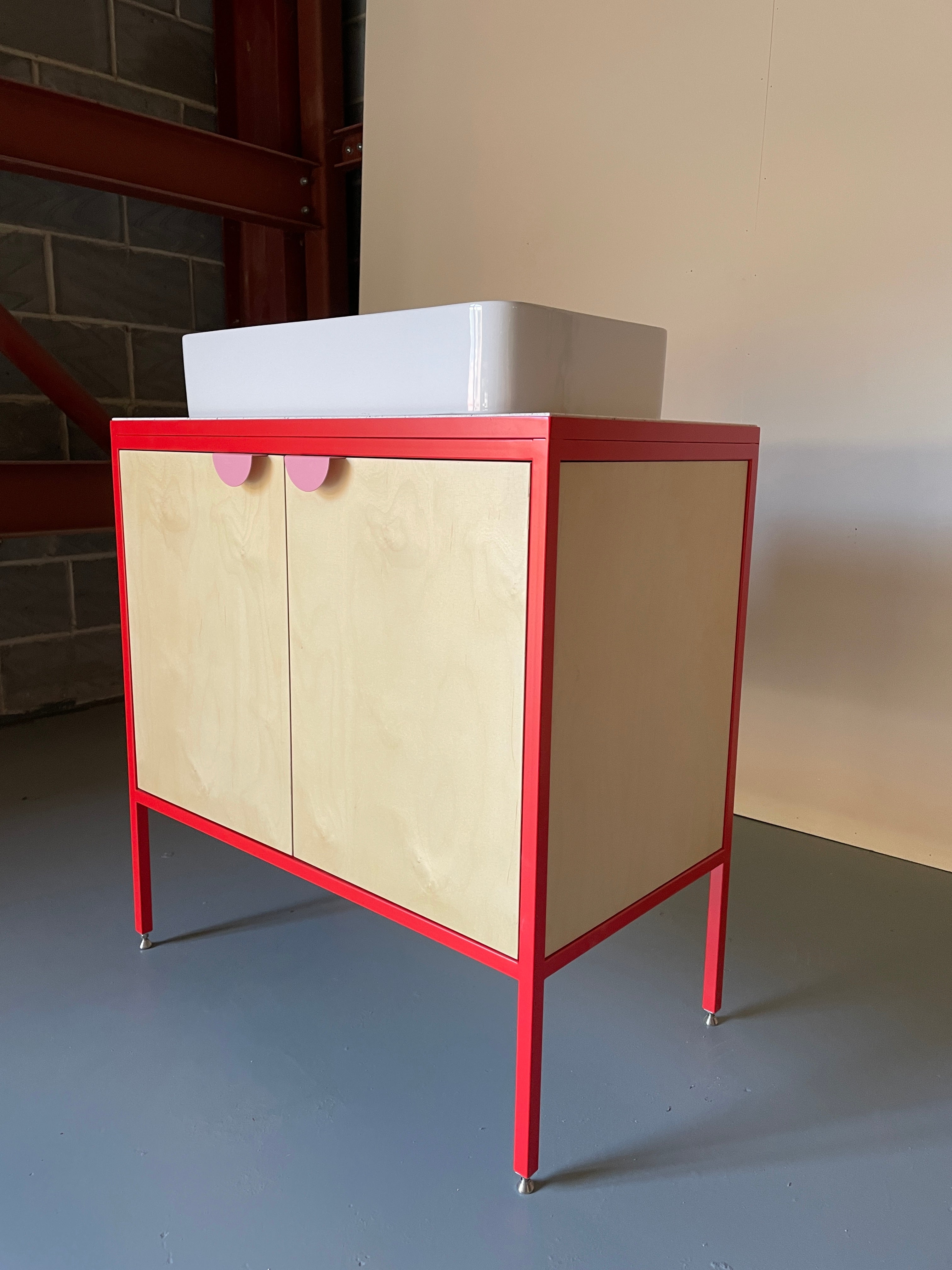 Medium Vanity Unit - Red.