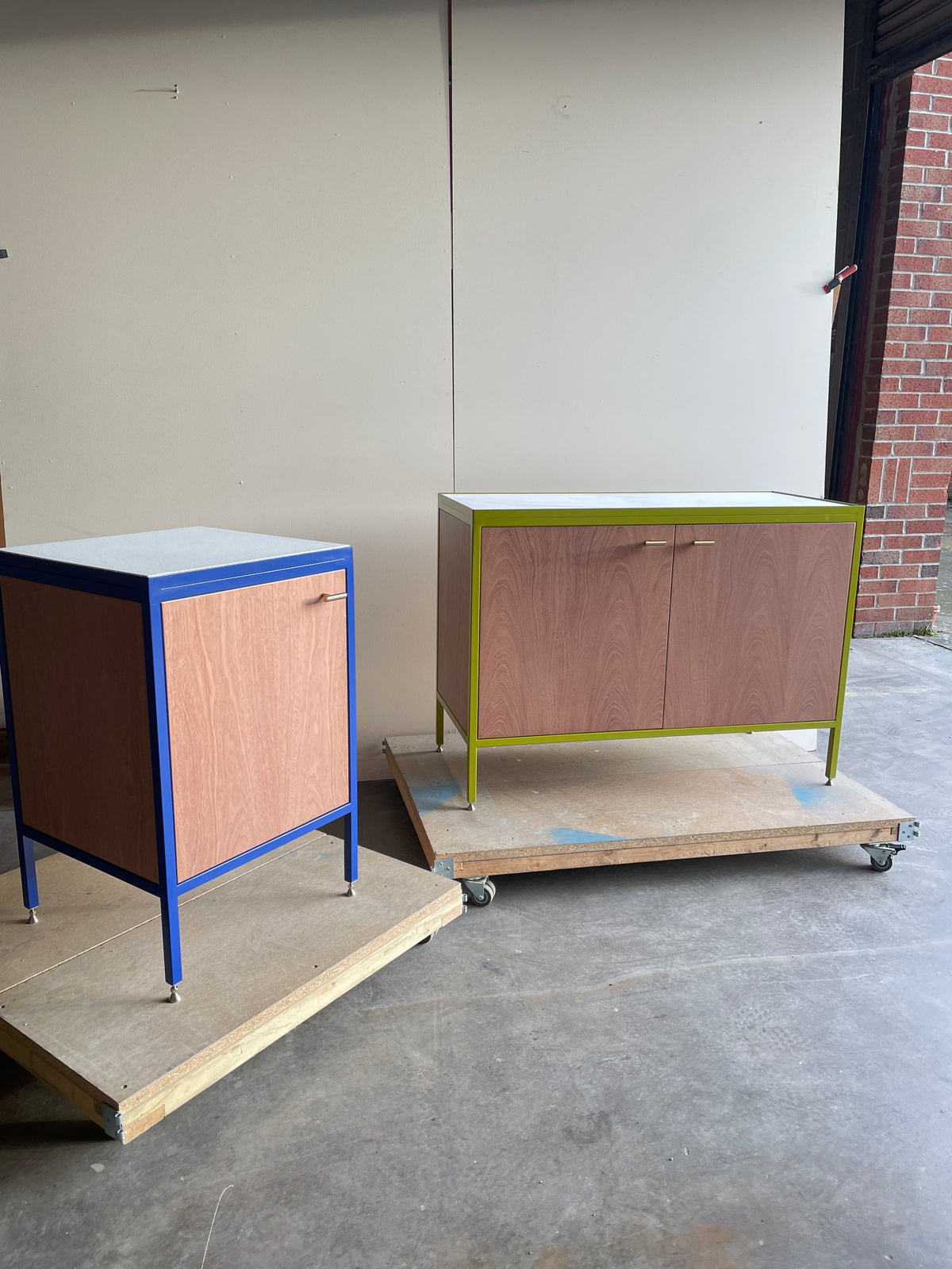 Compact Vanity Unit - Blue.