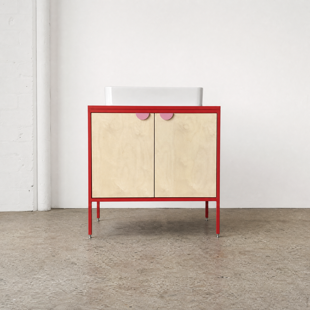 Medium Vanity Unit - Red.