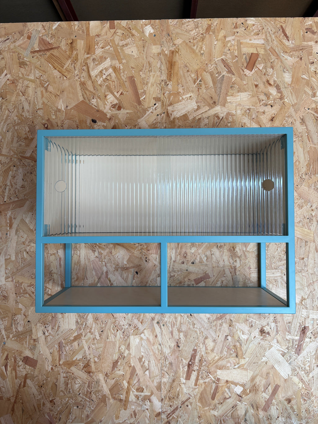 Reed Glass & Metal Wall Cabinet.