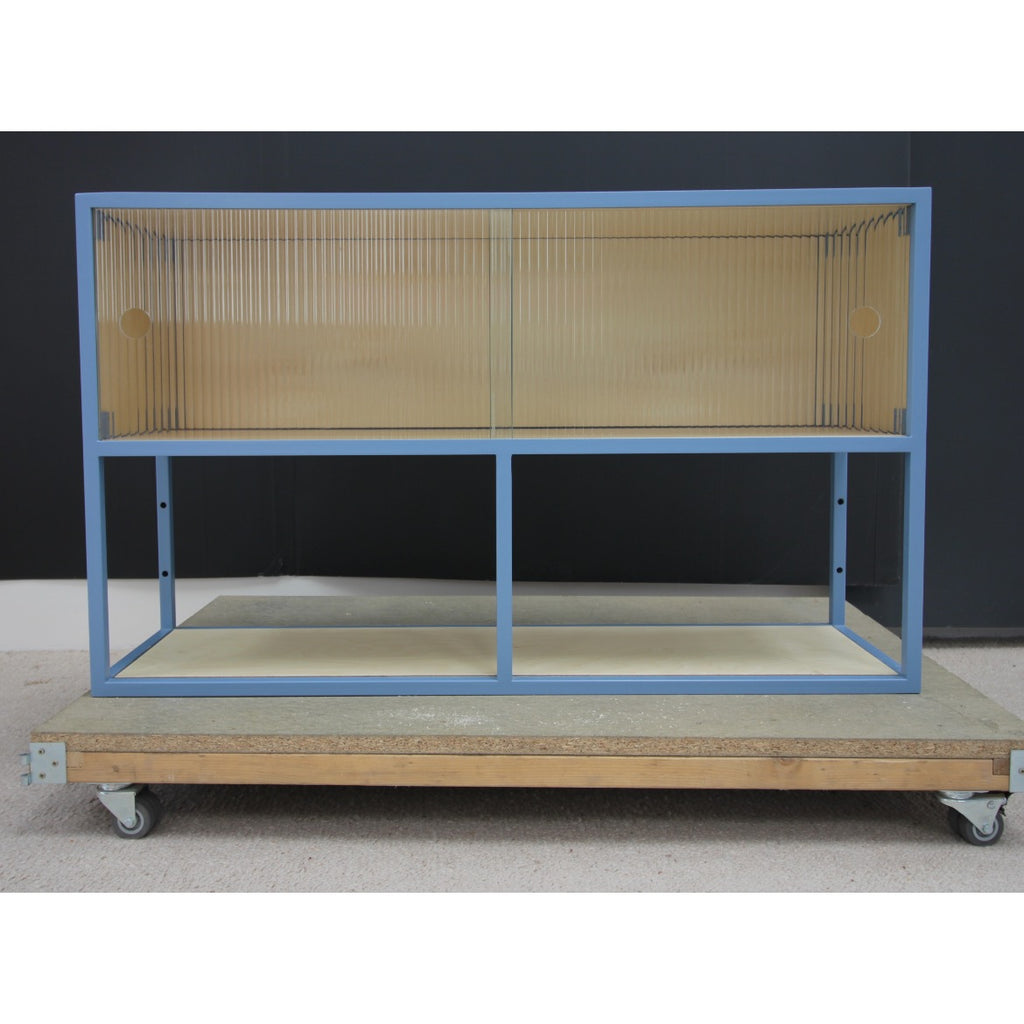 Reed Glass & Metal Wall Cabinet.