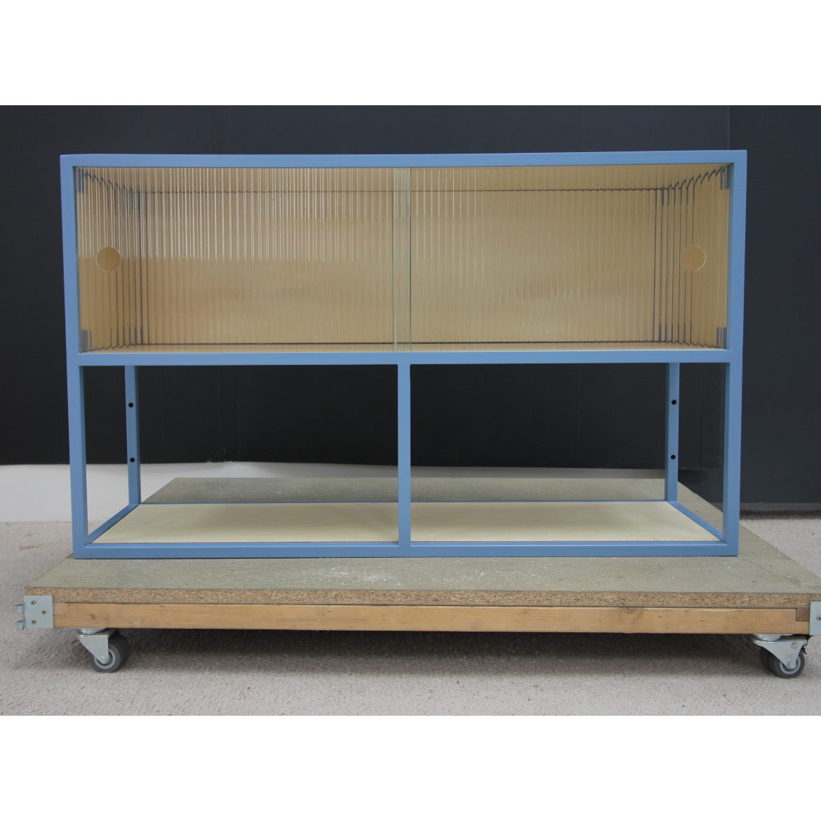 Reed Glass & Metal Wall Cabinet.